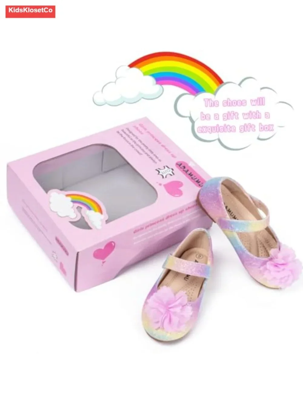 Toddler Mary Jane Flats with Hook & Loop Closure